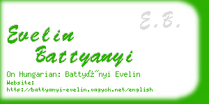 evelin battyanyi business card